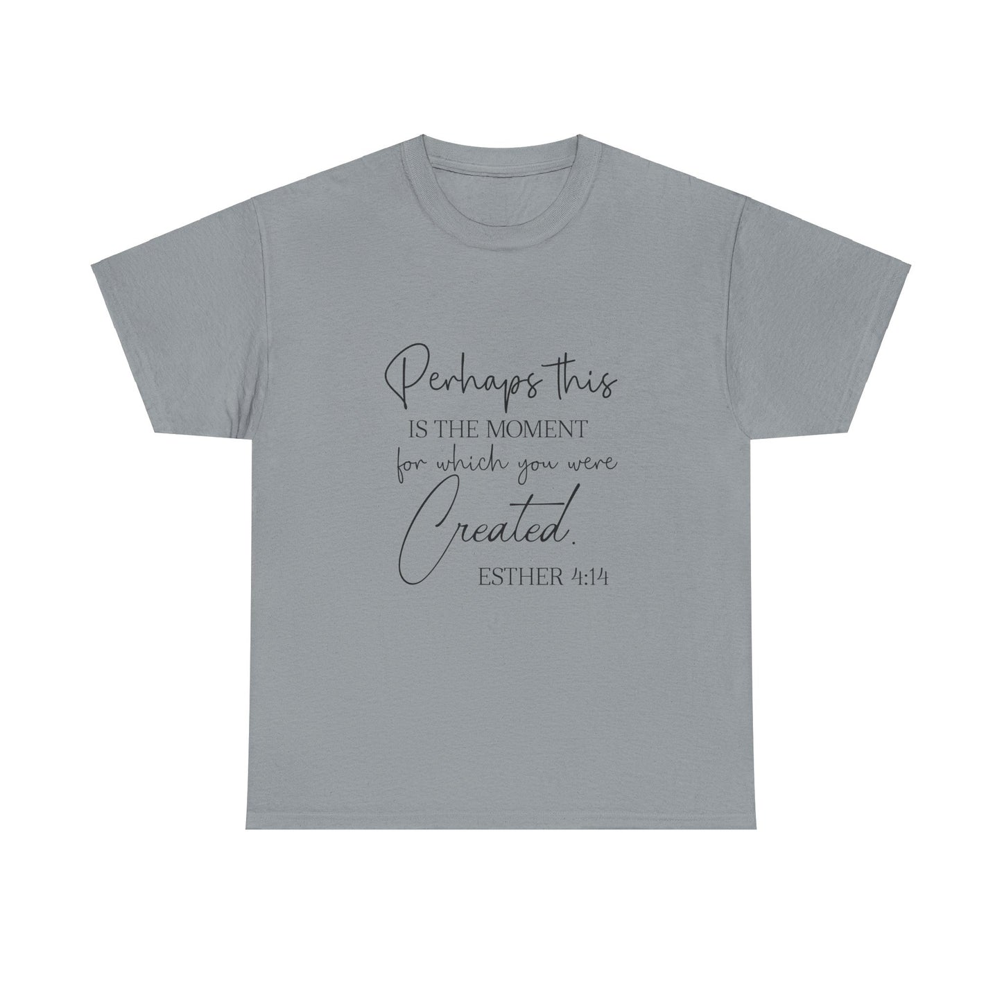 Perhaps This Is The Moment For Which You Were Created-Esther 4:14; T-Shirt