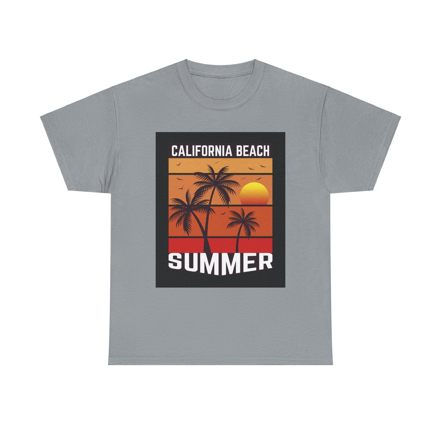 California Beach Summer-Unisex Heavy Cotton Tee