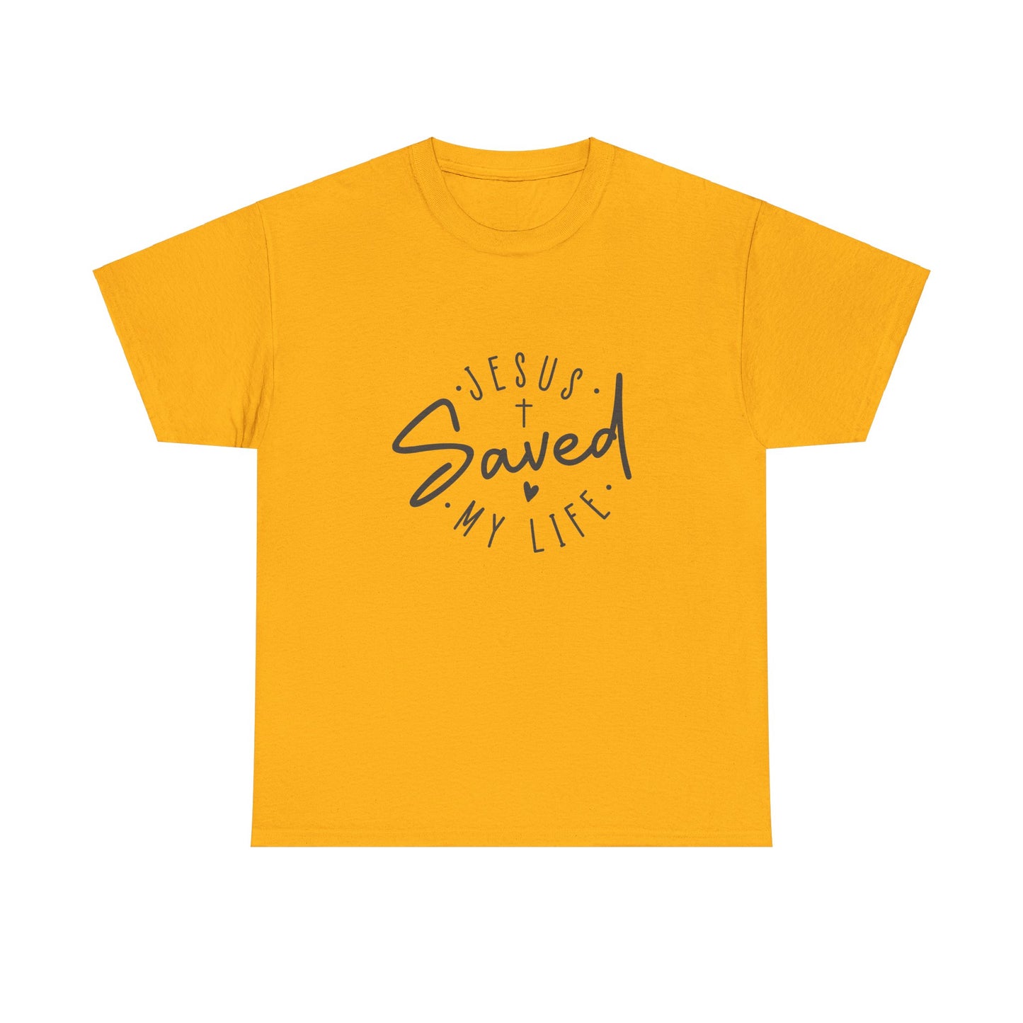 Jesus Saved My Life-Unisex Heavy Cotton Tee