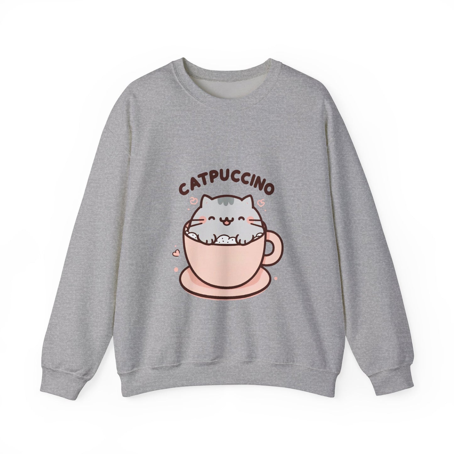 Catpuccino-Unisex Heavy Blend™ Crewneck Sweatshirt