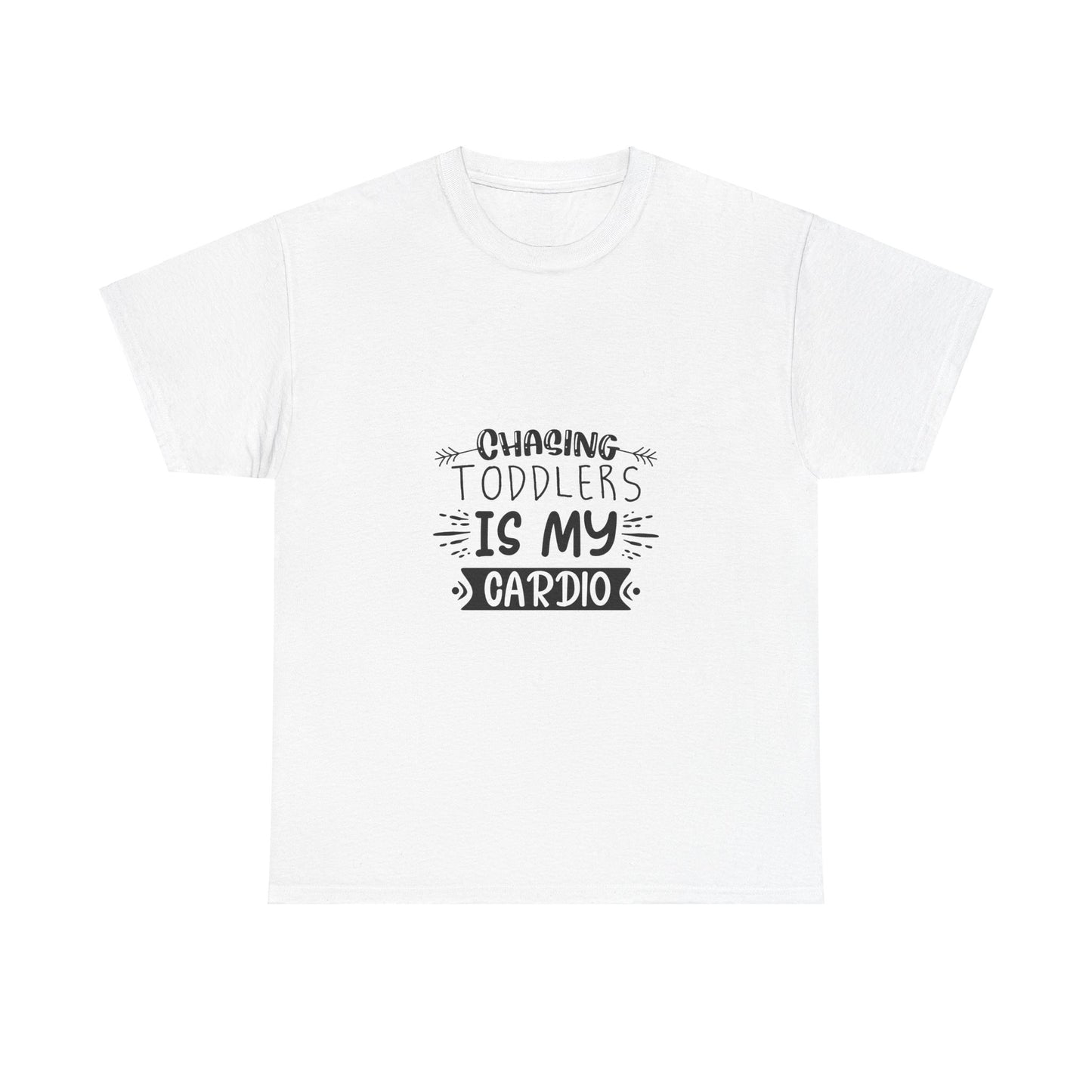 Chasing Toddles Is My Cardio-Unisex Heavy Cotton Tee