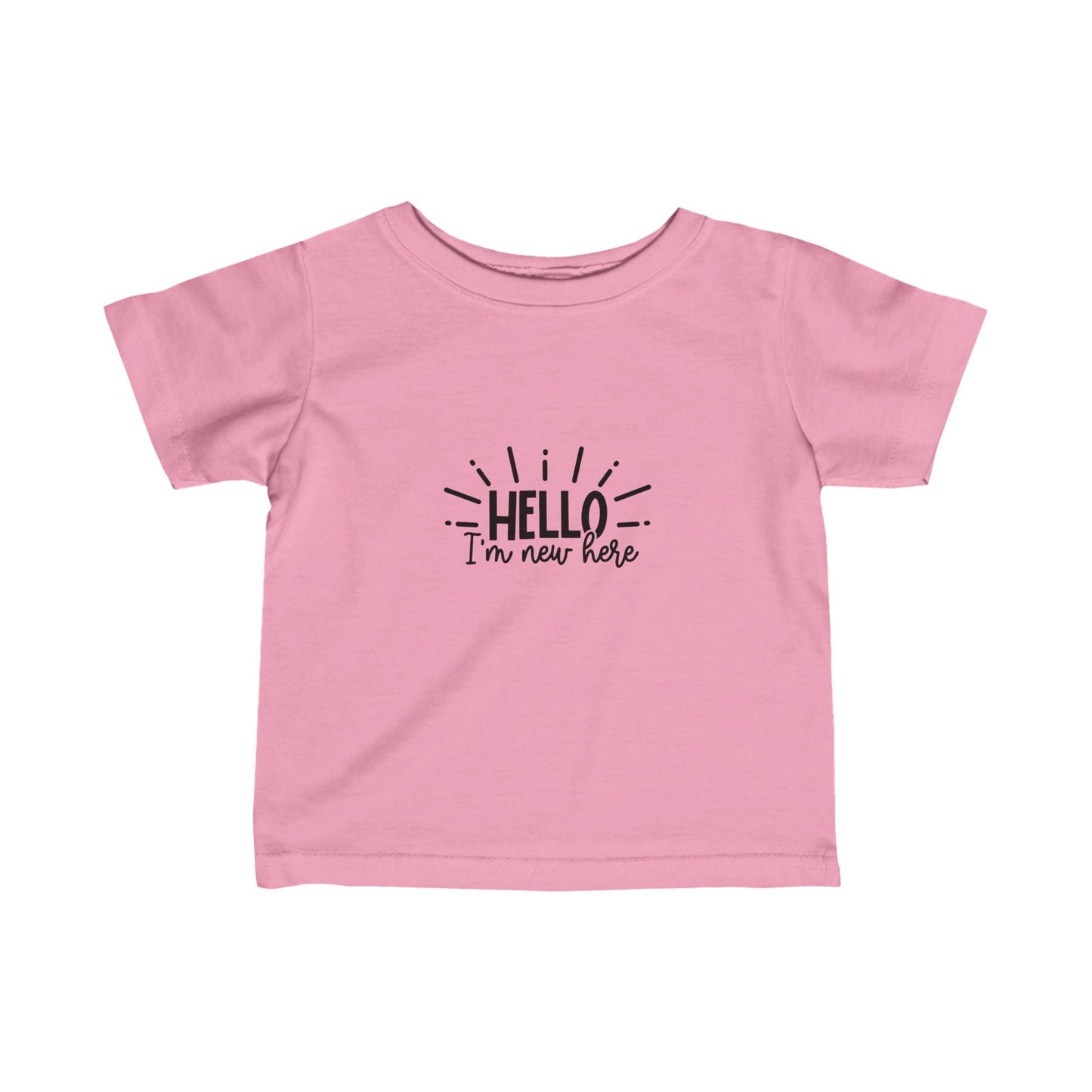 Hello I'm New Here-Infant Fine Jersey Tee