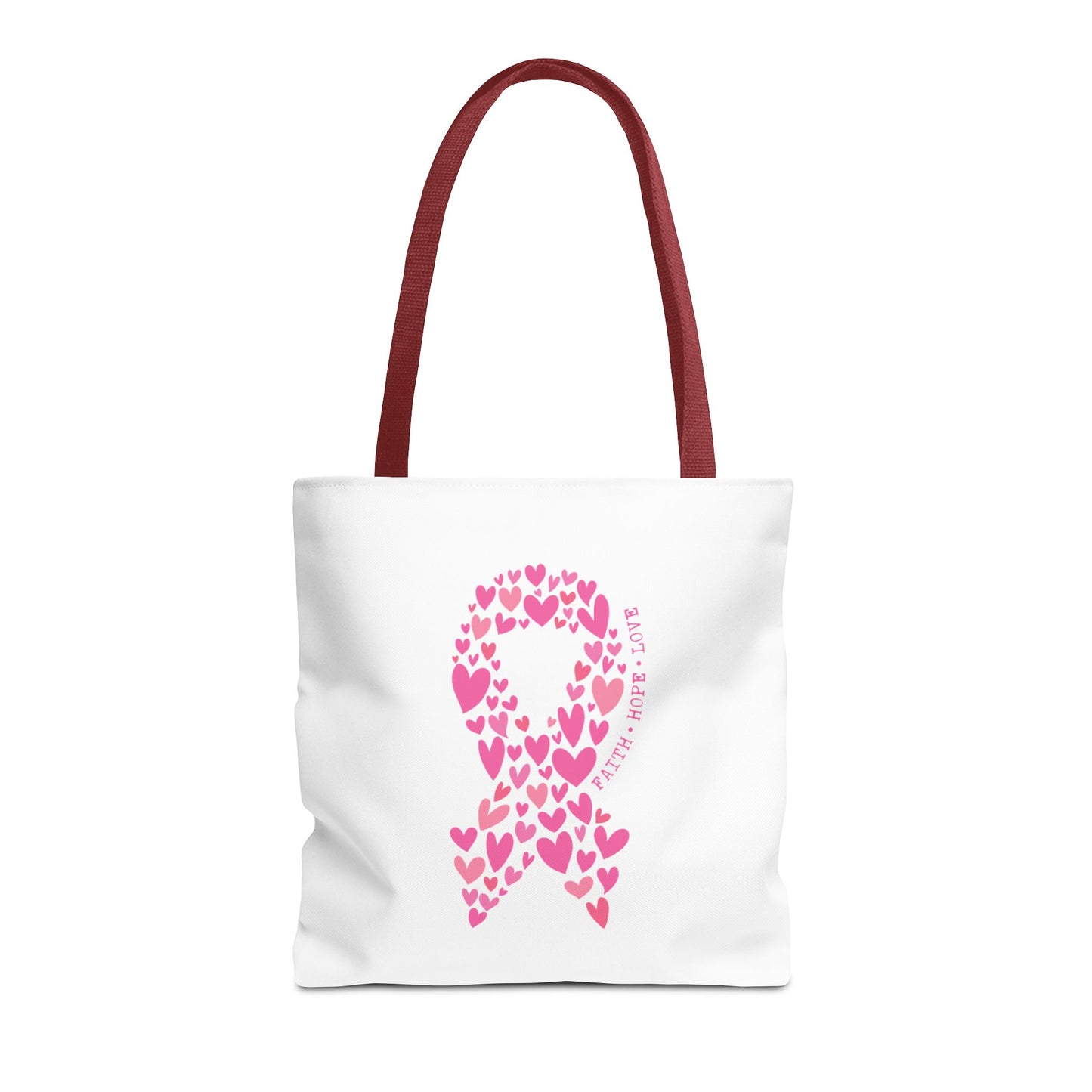 Faith*Hope*Love- Pink Ribbon-Tote Bag (AOP)