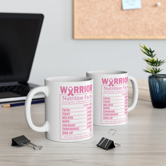 Warrior Nutrition Facts-Mug 11oz