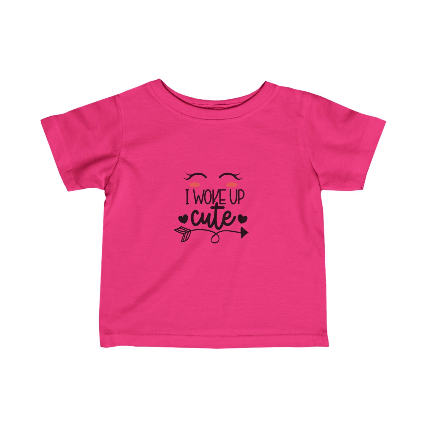 I Woke Up Cute- Infant Fine Jersey Tee (6M-24)