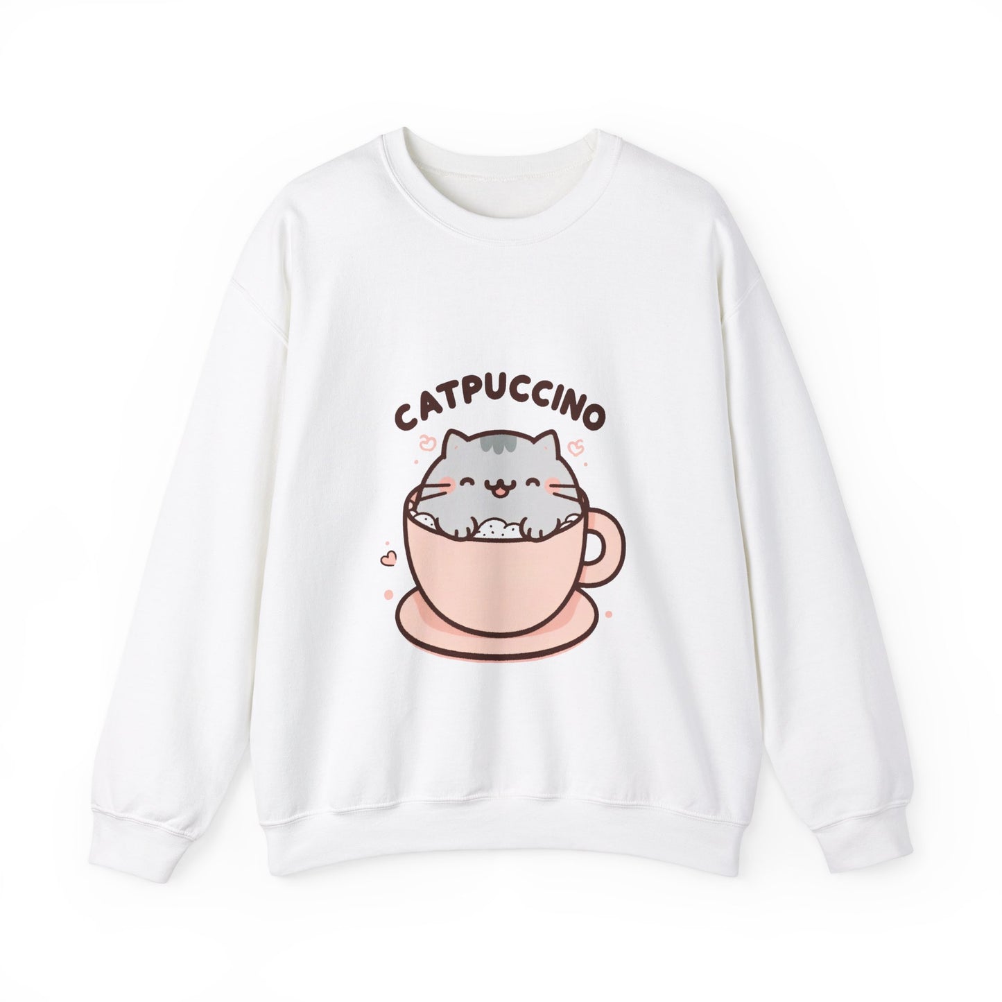 Catpuccino-Unisex Heavy Blend™ Crewneck Sweatshirt