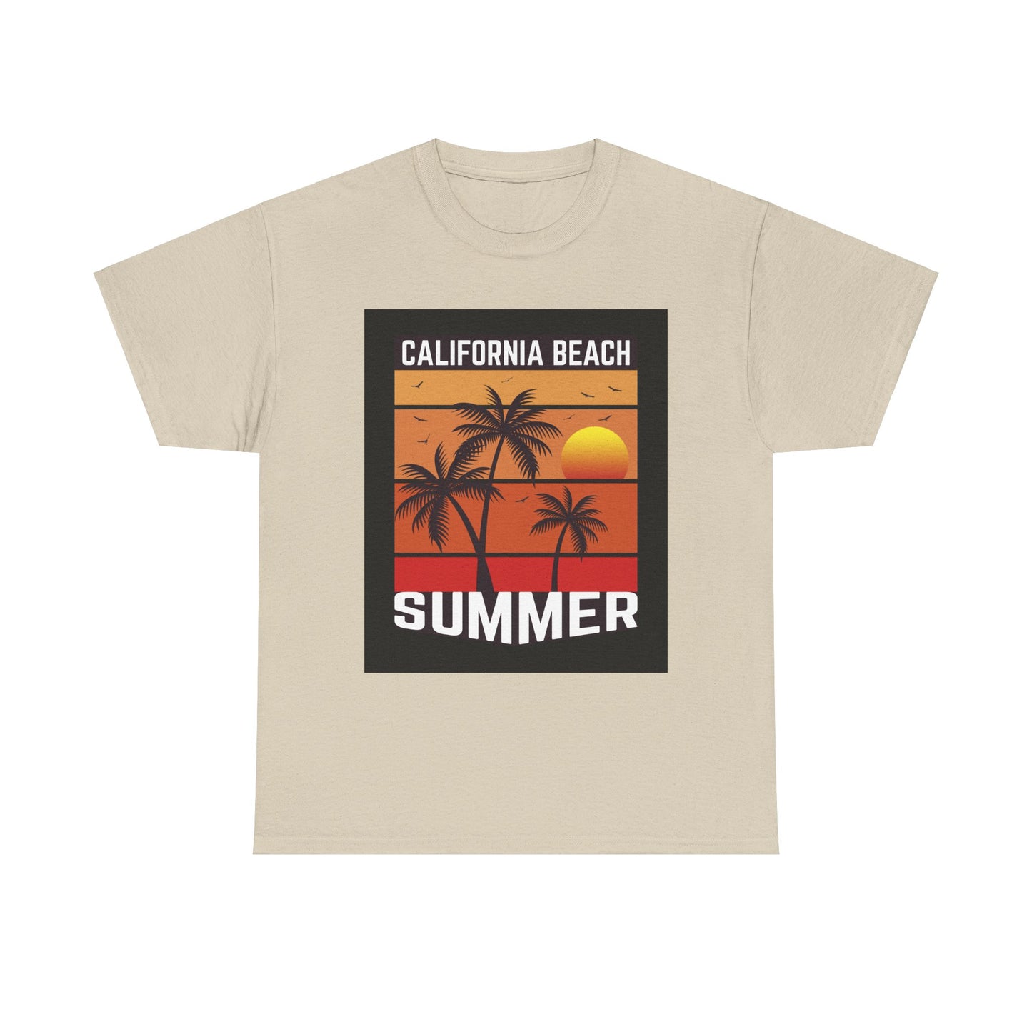 California Beach Summer-Unisex Heavy Cotton Tee