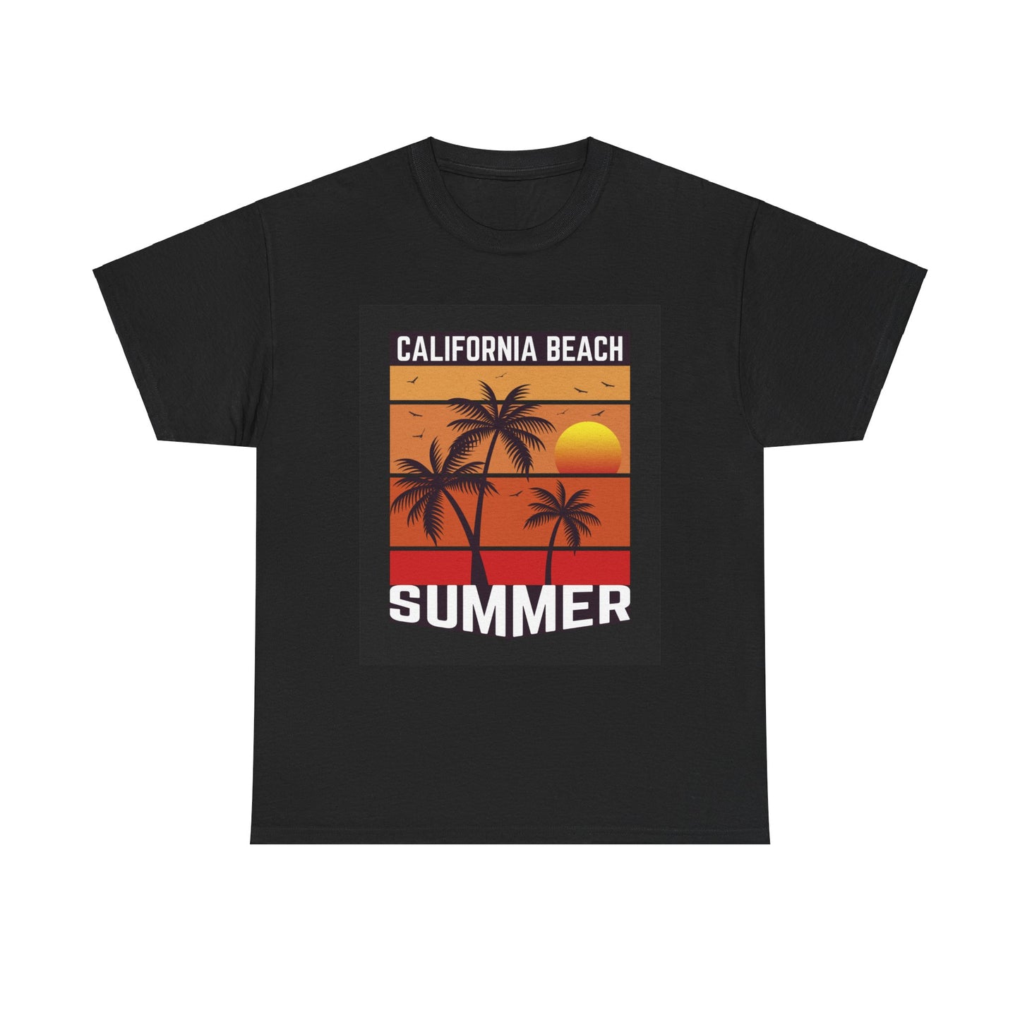 California Beach Summer-Unisex Heavy Cotton Tee