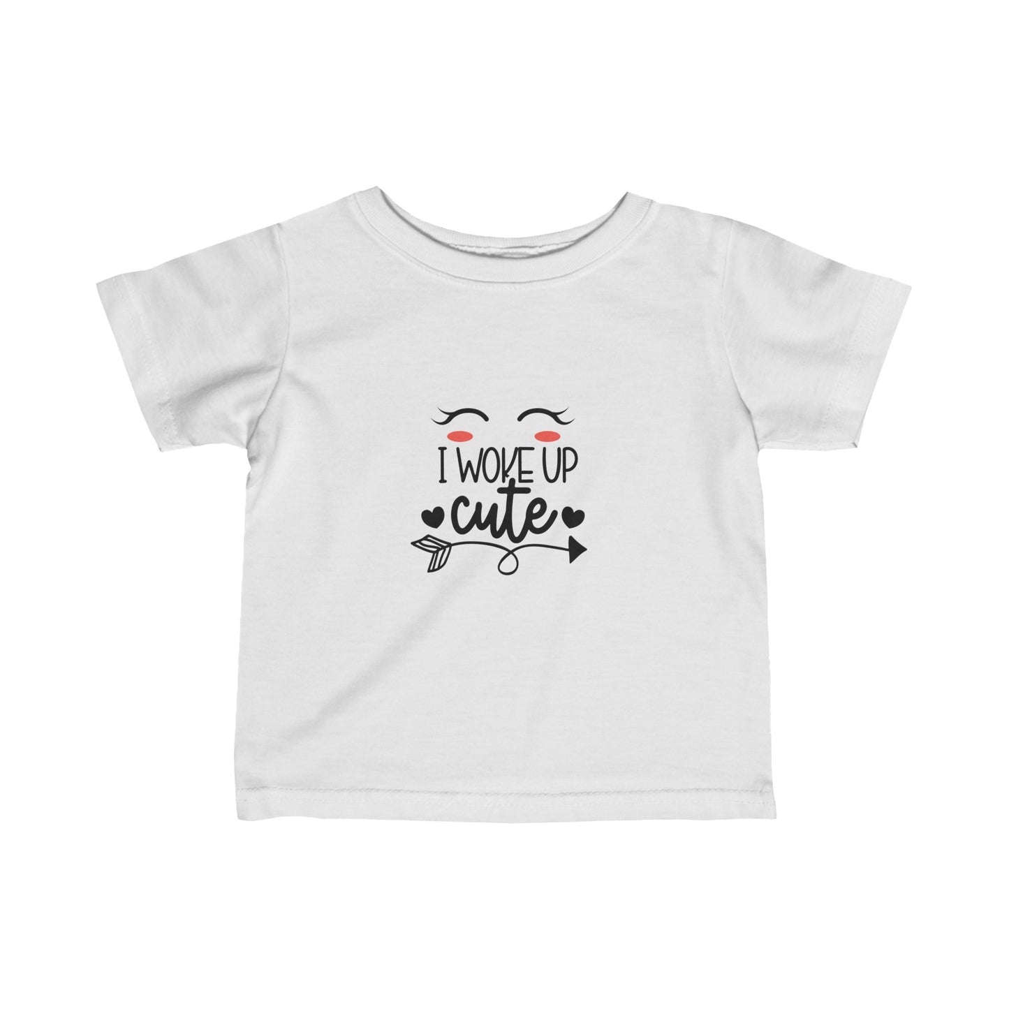 I Woke Up Cute- Infant Fine Jersey Tee (6M-24)