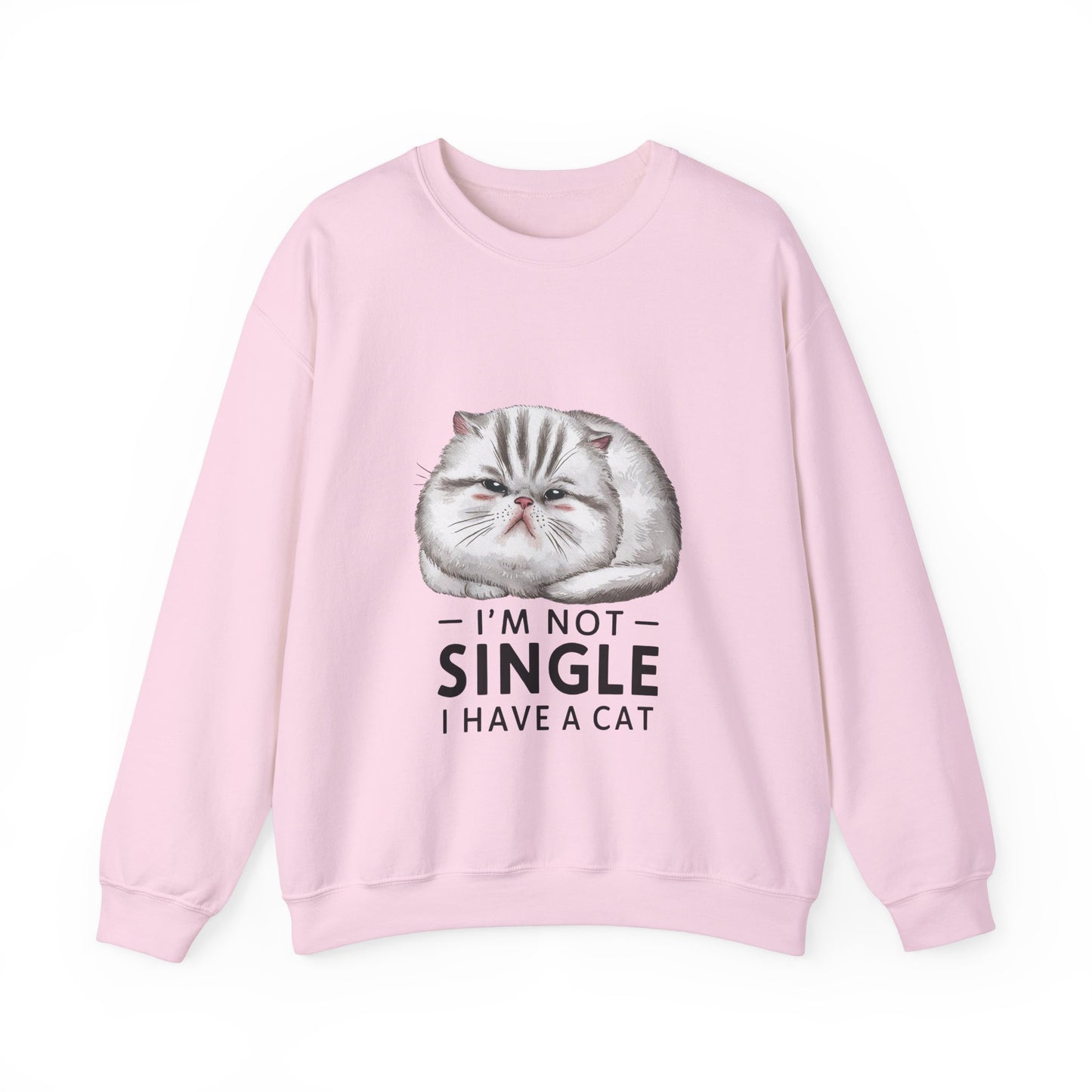 I'm Not Single I Have A Cat-Unisex Heavy Blend™ Crewneck Sweatshirt