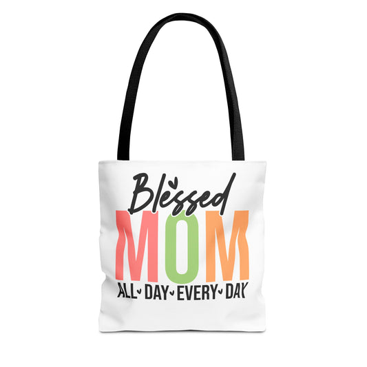 Blessed Mom-All-Day-Every-Day Tote Bag (AOP)