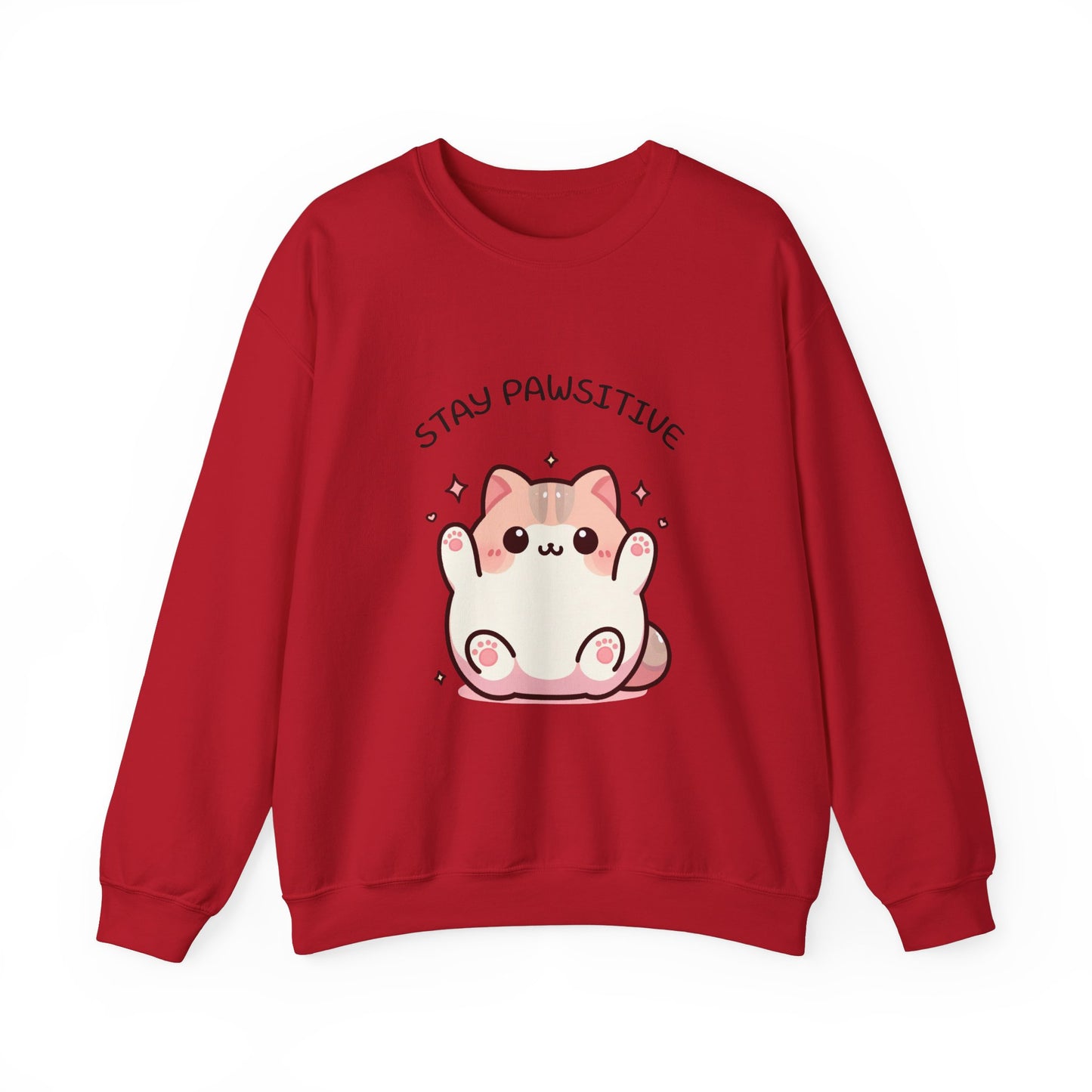 Stay Pawsitive-Unisex Heavy Blend™ Crewneck Sweatshirt