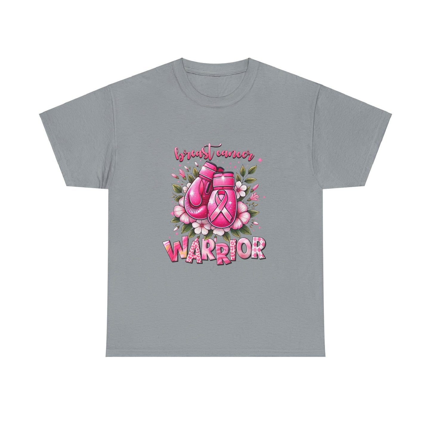 Breast Cancer Warrior-Unisex Heavy Cotton Tee