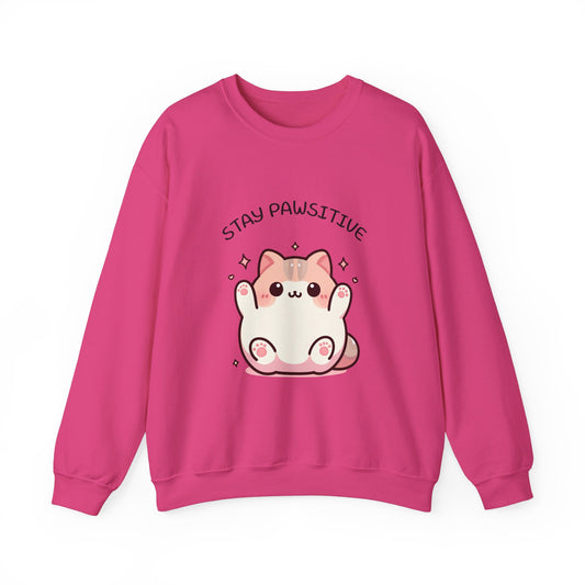 Stay Pawsitive-Unisex Heavy Blend™ Crewneck Sweatshirt