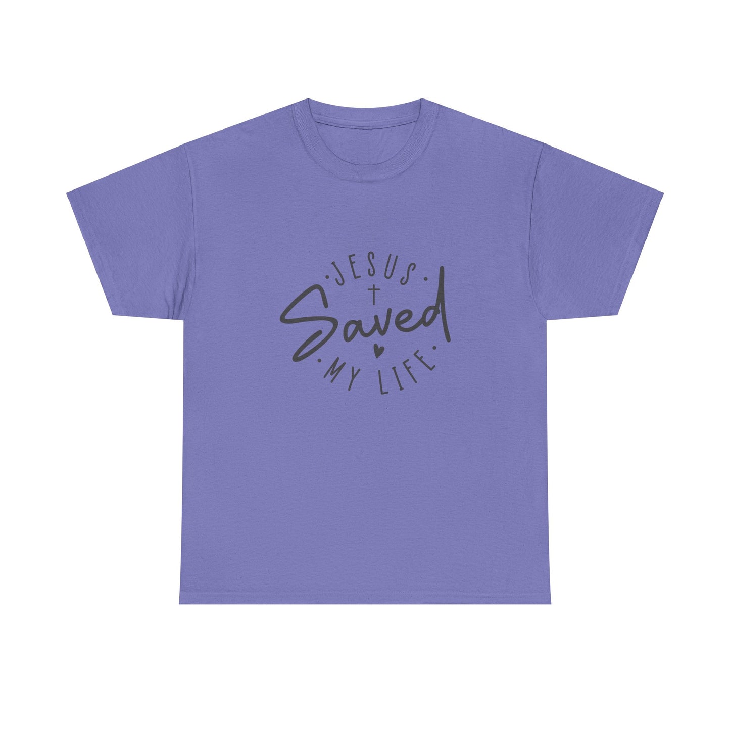 Jesus Saved My Life-Unisex Heavy Cotton Tee