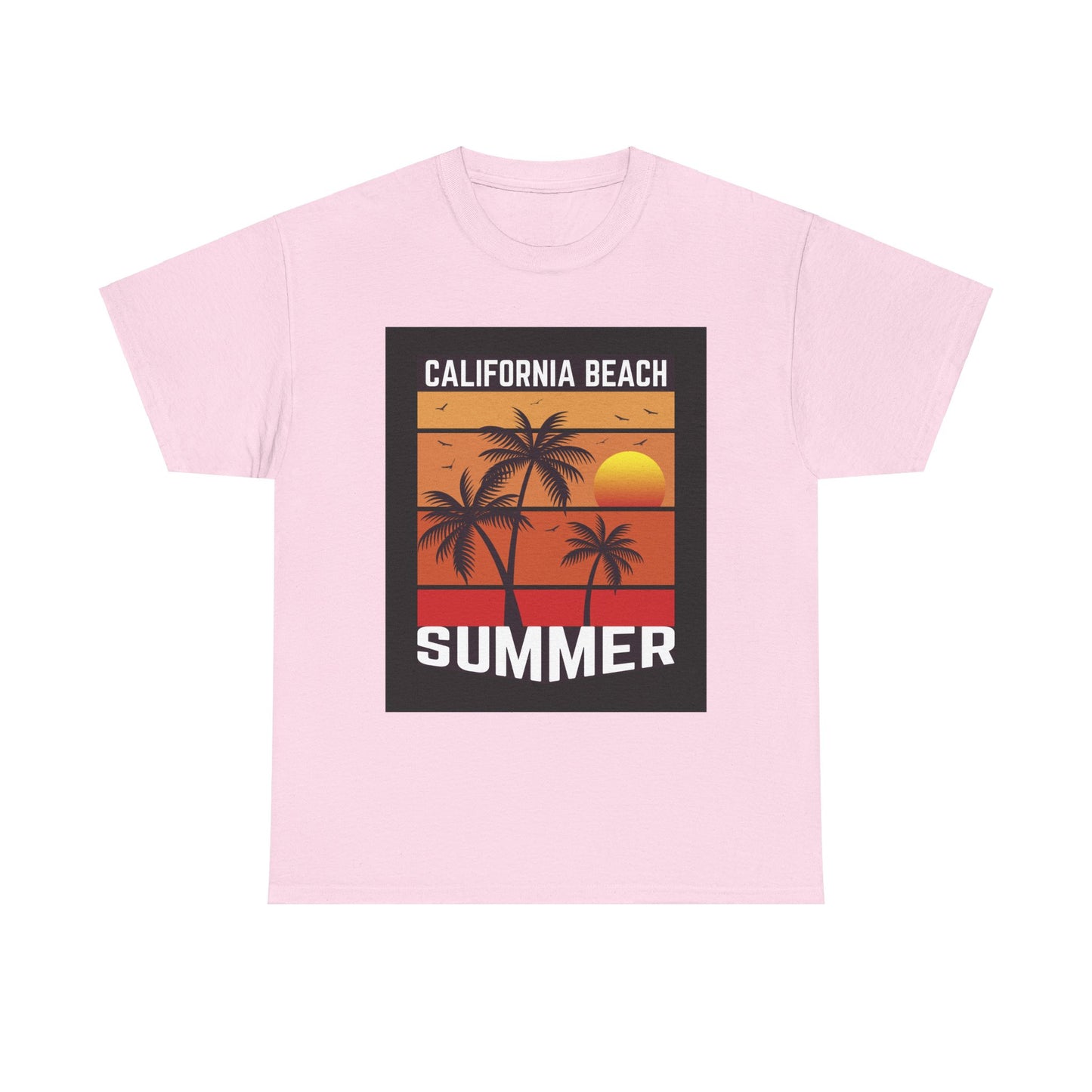 California Beach Summer-Unisex Heavy Cotton Tee