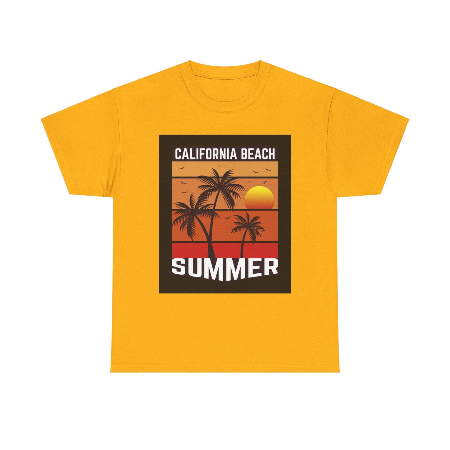 California Beach Summer-Unisex Heavy Cotton Tee