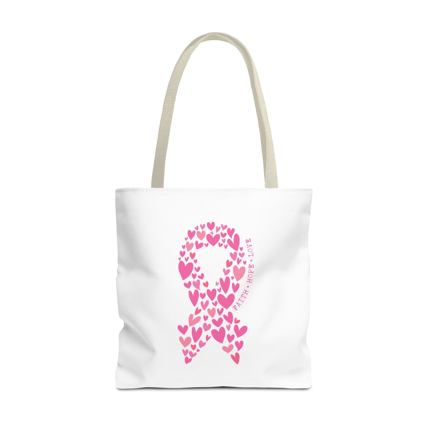 Faith*Hope*Love- Pink Ribbon-Tote Bag (AOP)