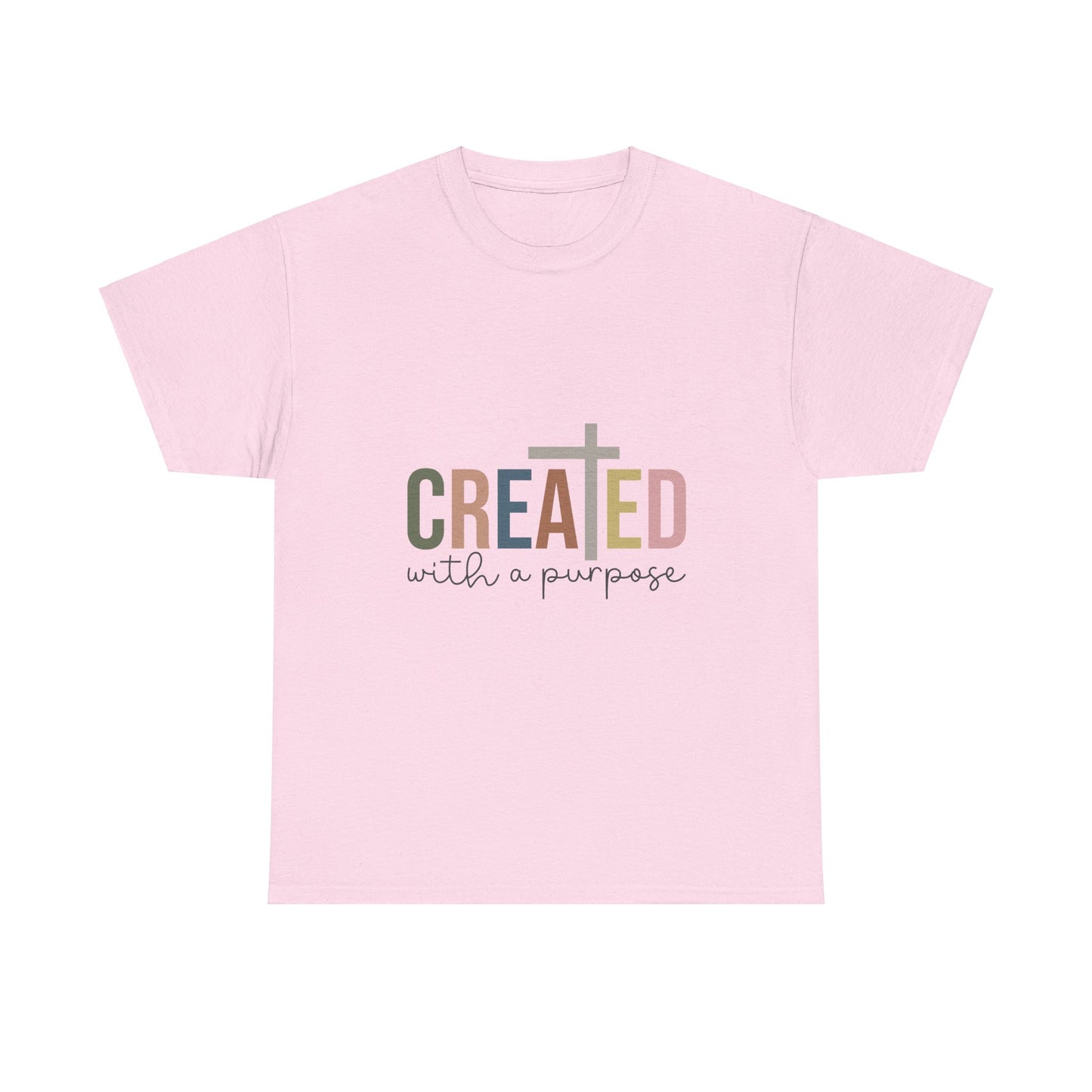 Created With A Purpose-Unisex Heavy Cotton Tee