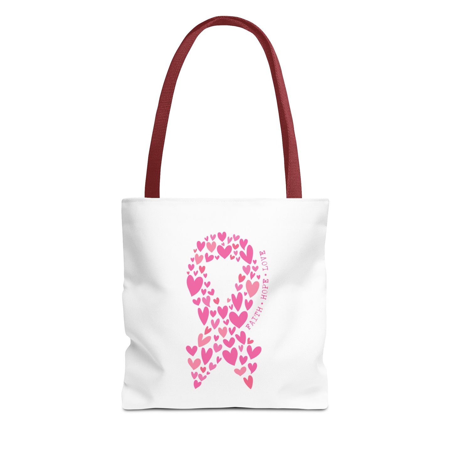 Faith*Hope*Love- Pink Ribbon-Tote Bag (AOP)