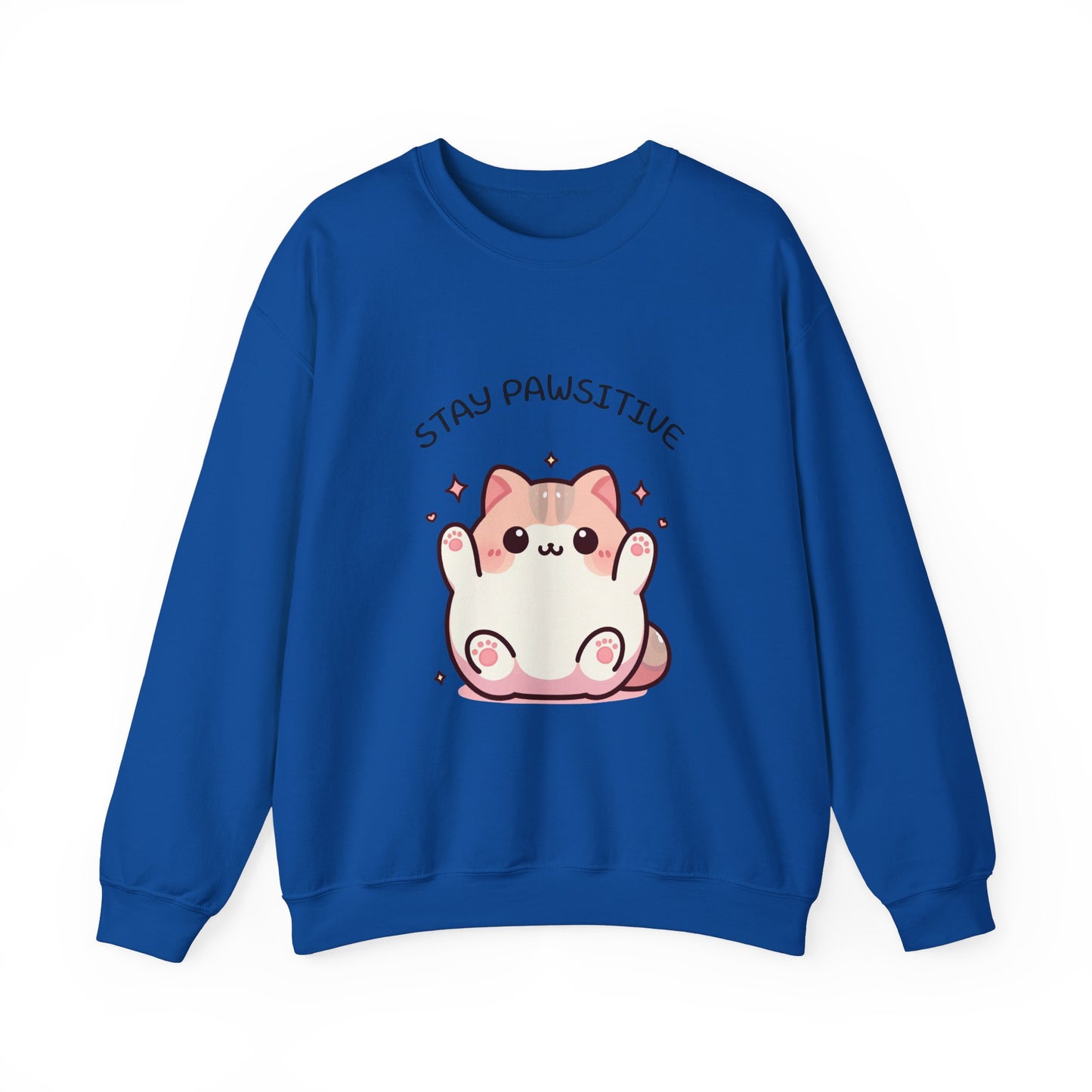 Stay Pawsitive-Unisex Heavy Blend™ Crewneck Sweatshirt