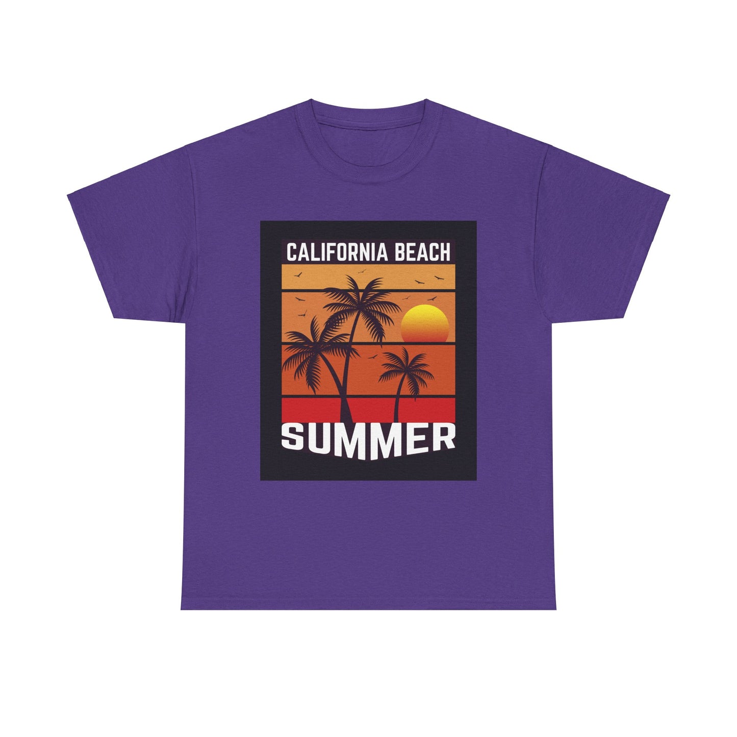 California Beach Summer-Unisex Heavy Cotton Tee