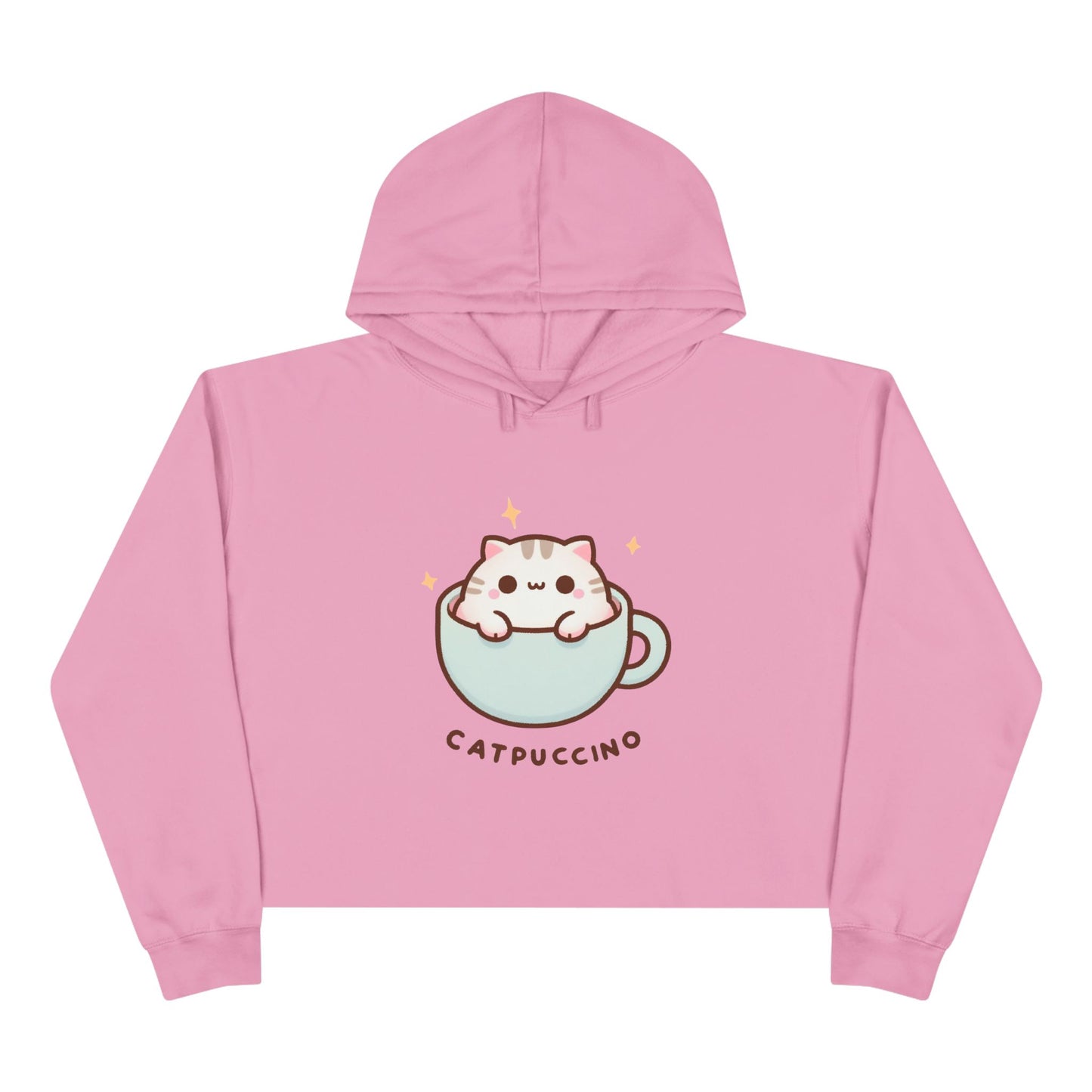 Catpuccino-Crop Hoodie