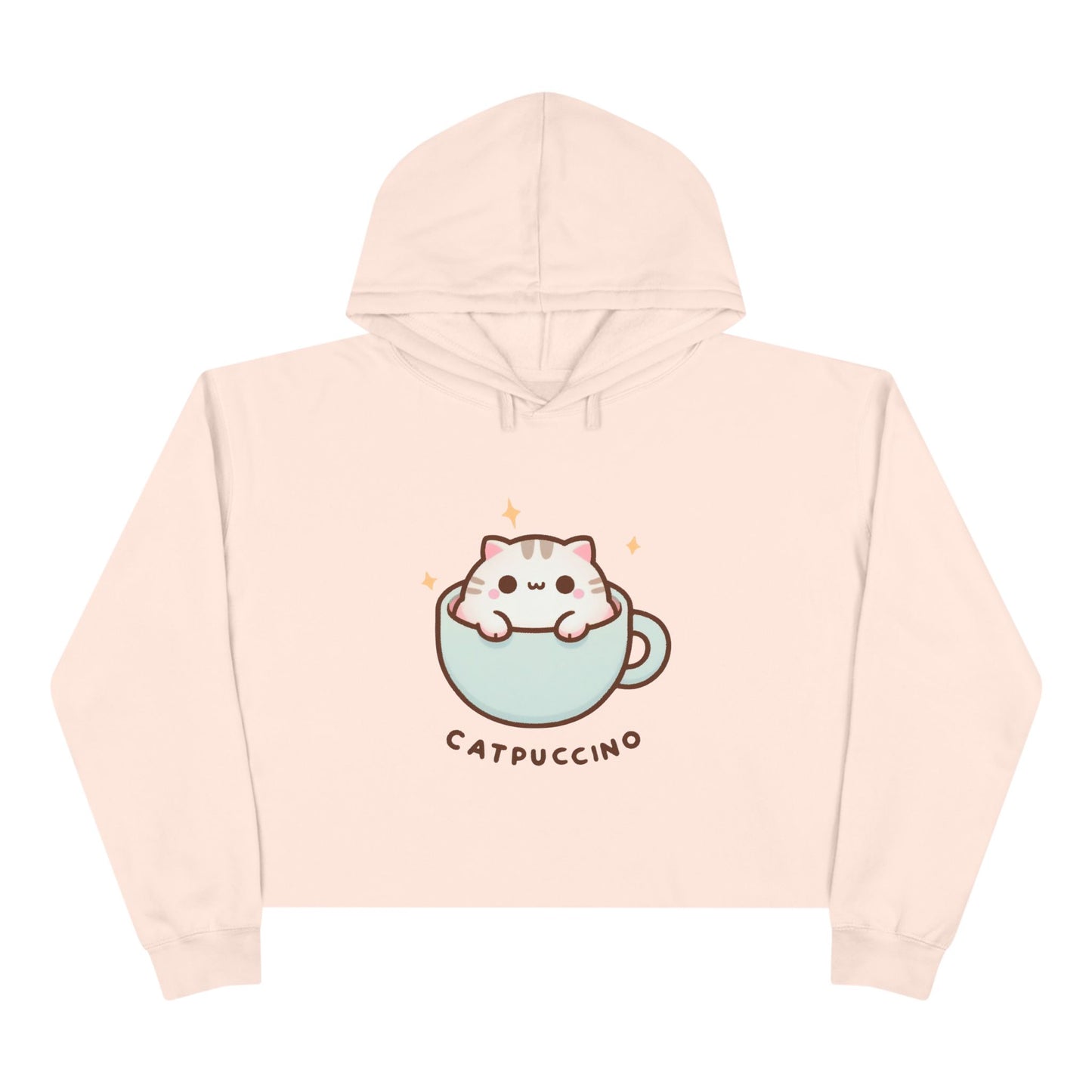 Catpuccino-Crop Hoodie