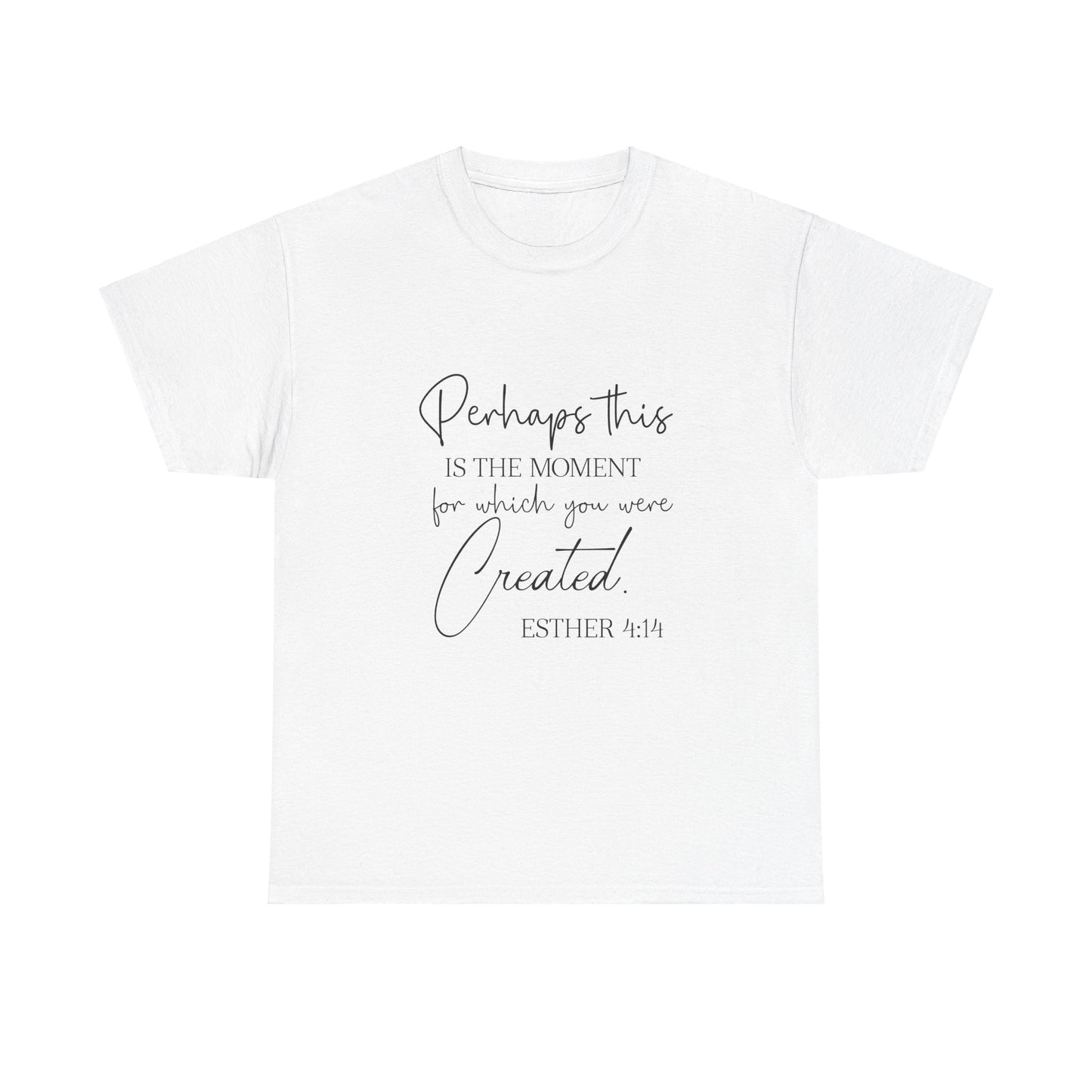 Perhaps This Is The Moment For Which You Were Created-Esther 4:14; T-Shirt