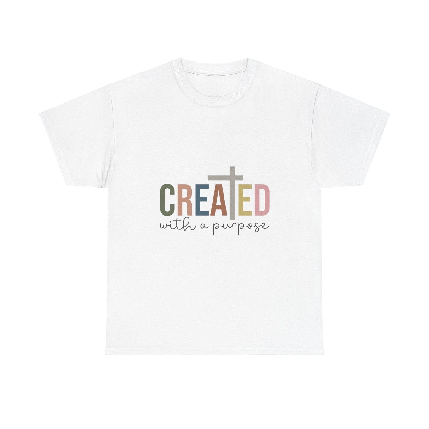 Created With A Purpose-Unisex Heavy Cotton Tee