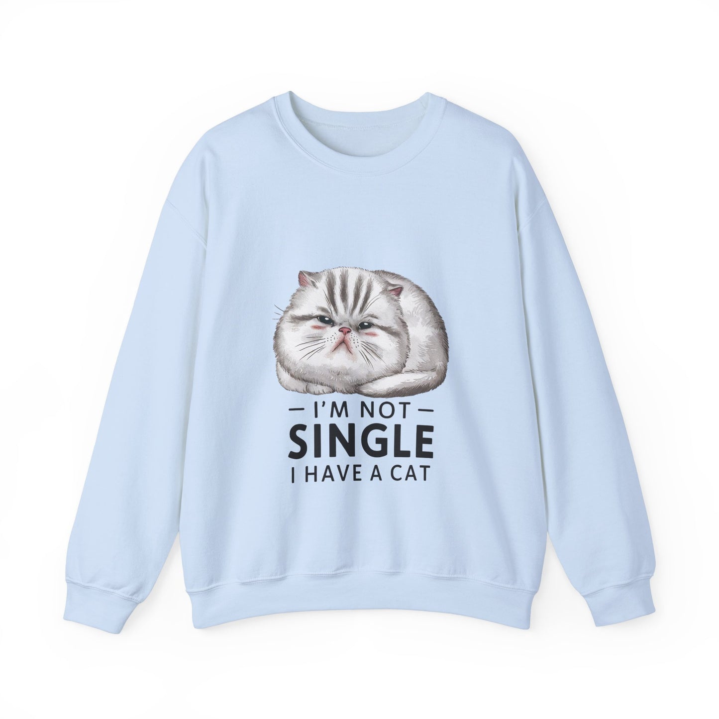 I'm Not Single I Have A Cat-Unisex Heavy Blend™ Crewneck Sweatshirt