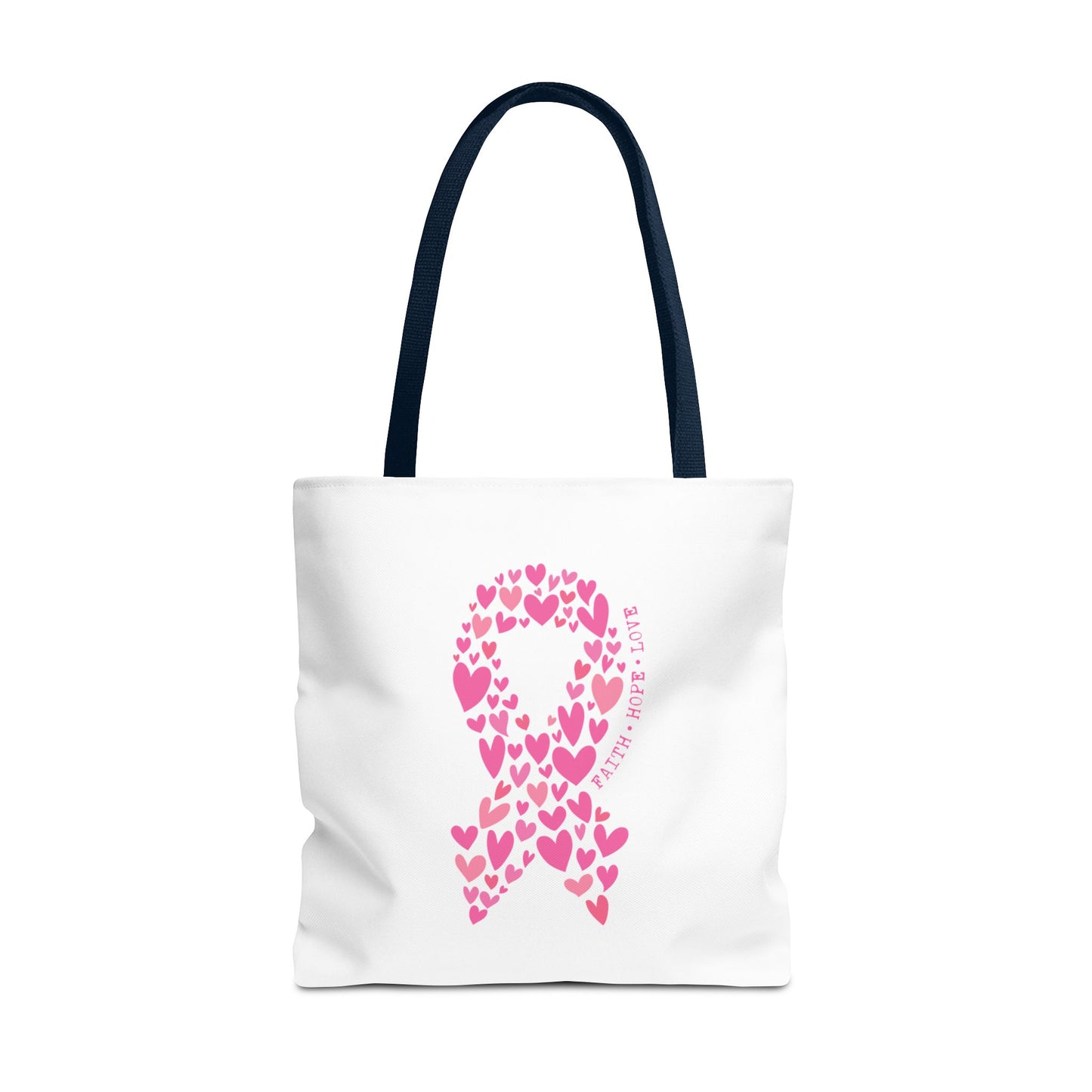 Faith*Hope*Love- Pink Ribbon-Tote Bag (AOP)