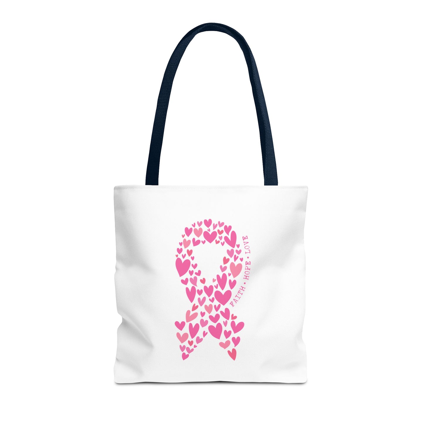 Faith*Hope*Love- Pink Ribbon-Tote Bag (AOP)