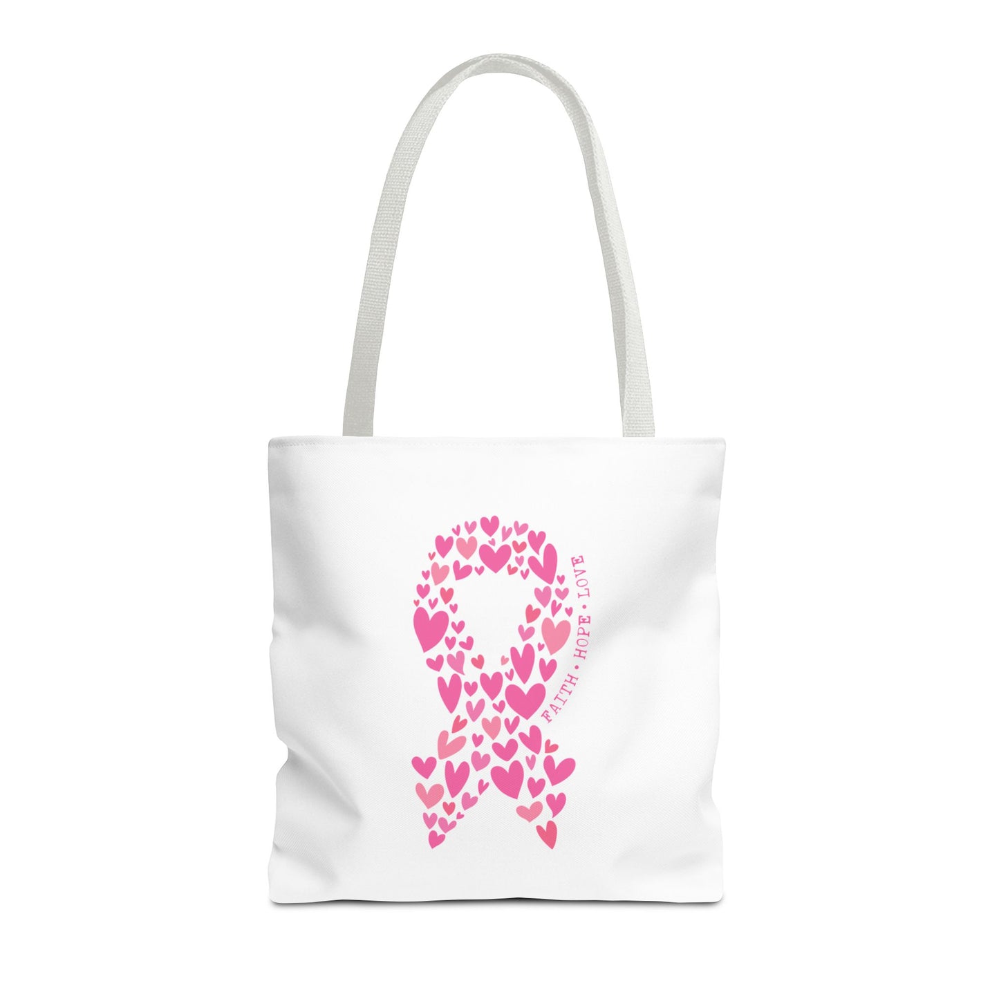 Faith*Hope*Love- Pink Ribbon-Tote Bag (AOP)