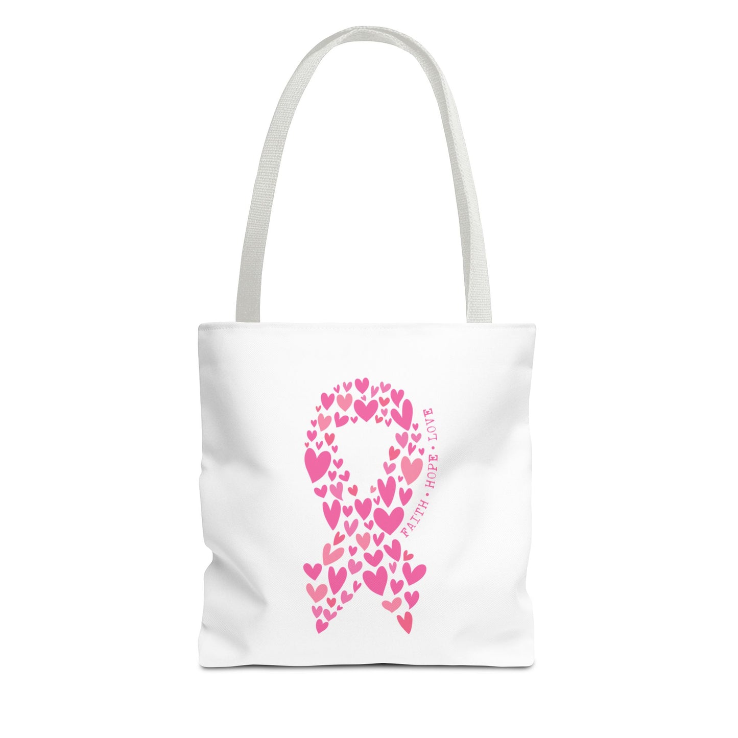 Faith*Hope*Love- Pink Ribbon-Tote Bag (AOP)