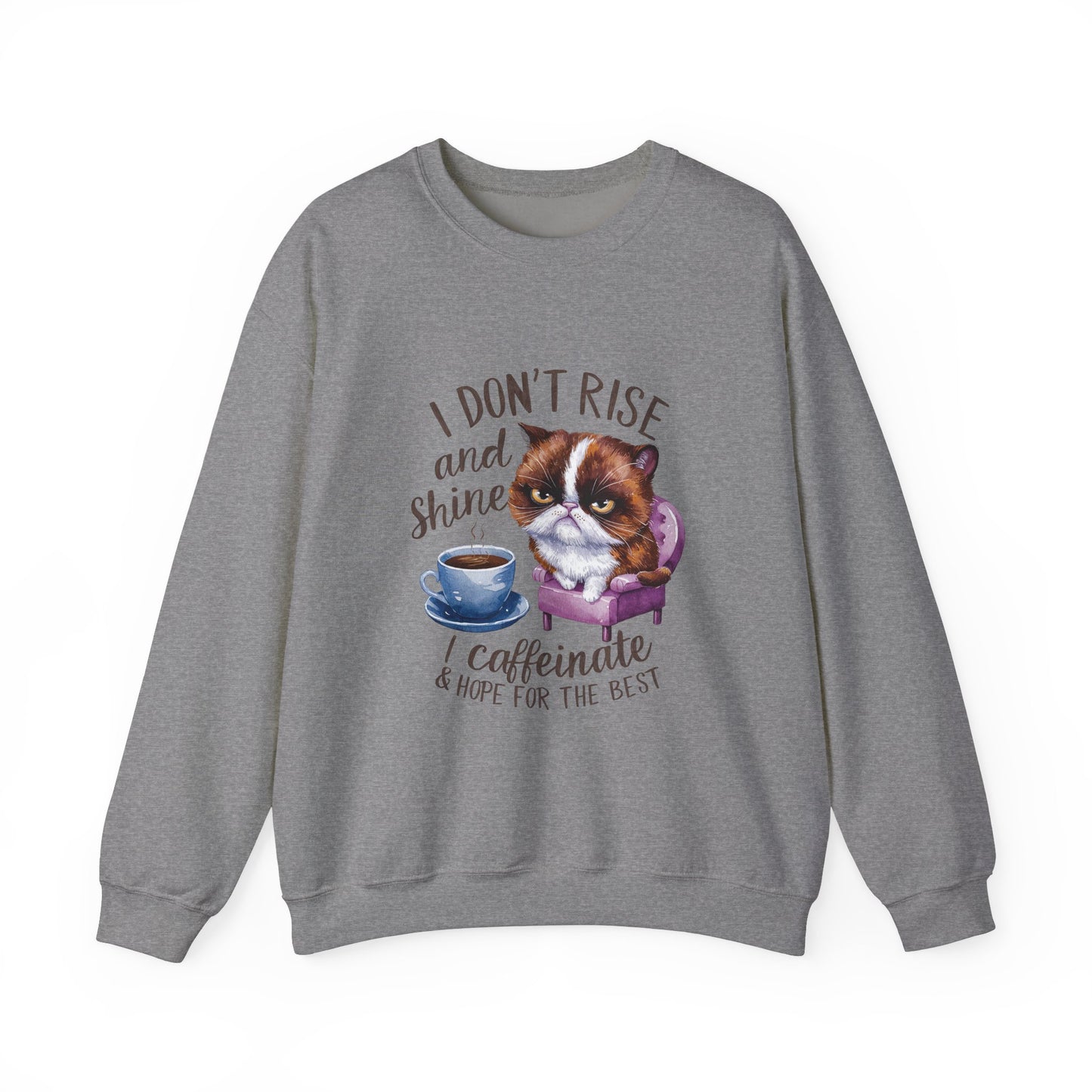 I Don't Rise and Shine-Unisex Heavy Blend™ Crewneck Sweatshirt