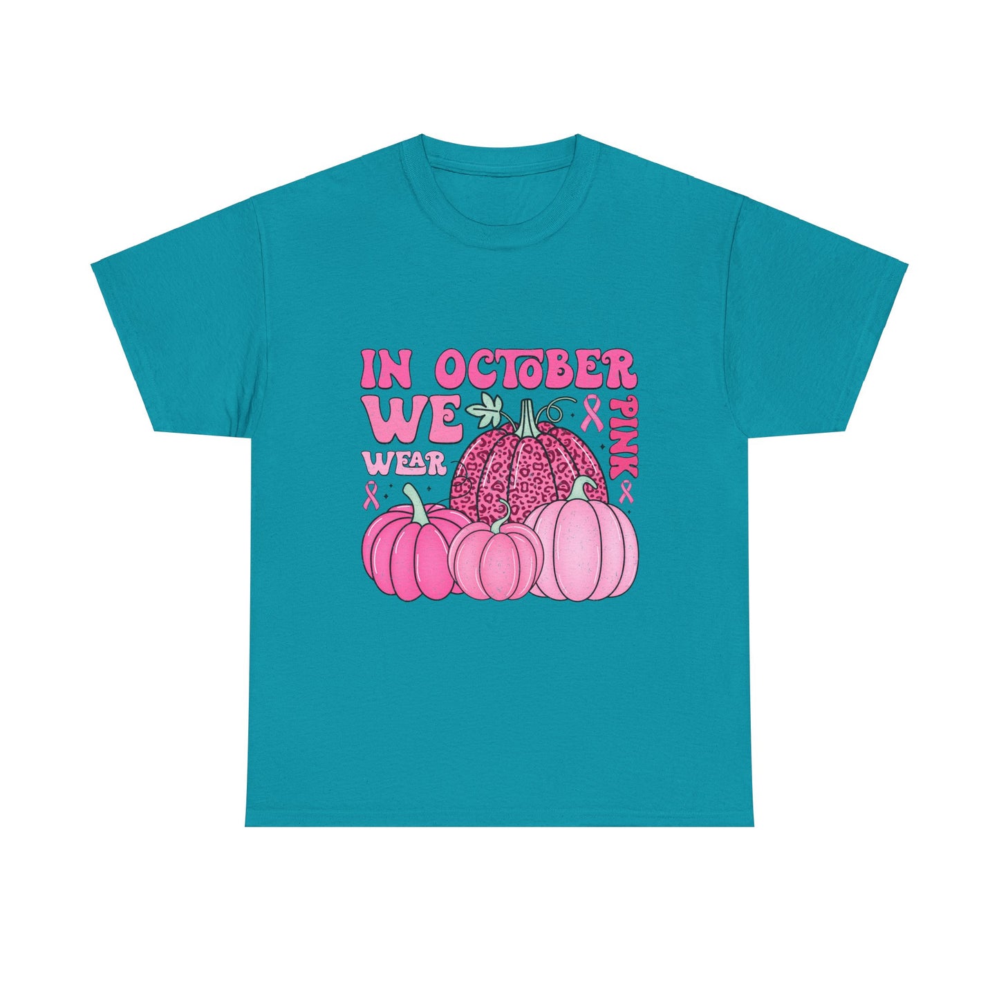 In October We Wear Pink-Unisex Heavy Cotton Tee