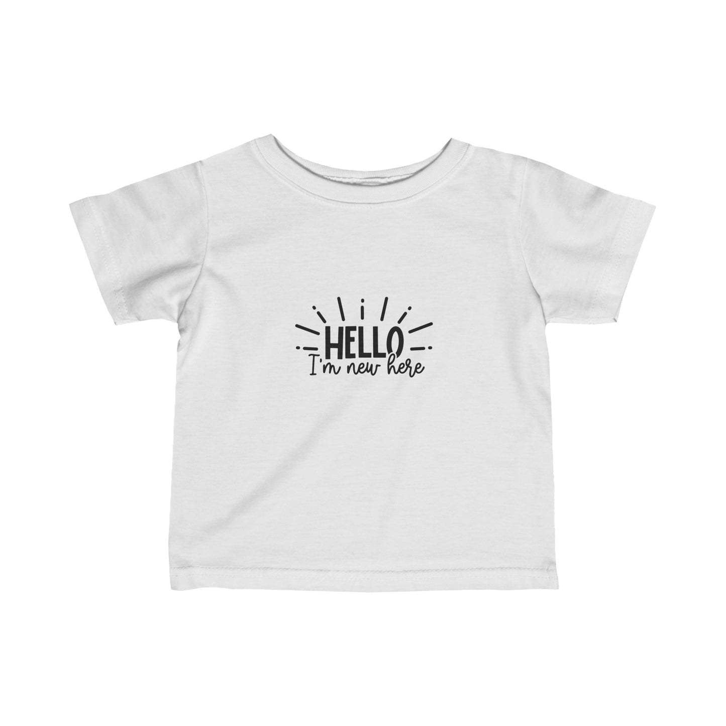 Hello I'm New Here-Infant Fine Jersey Tee