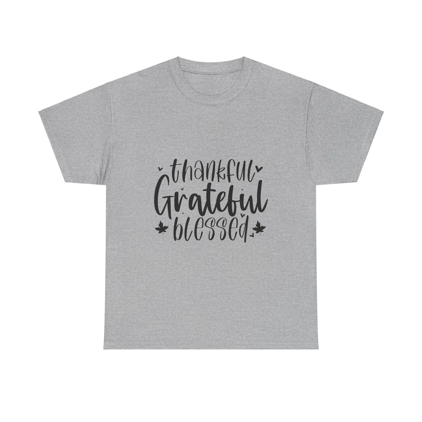 Thankful*Grateful*Blessed-Unisex Heavy Cotton Tee