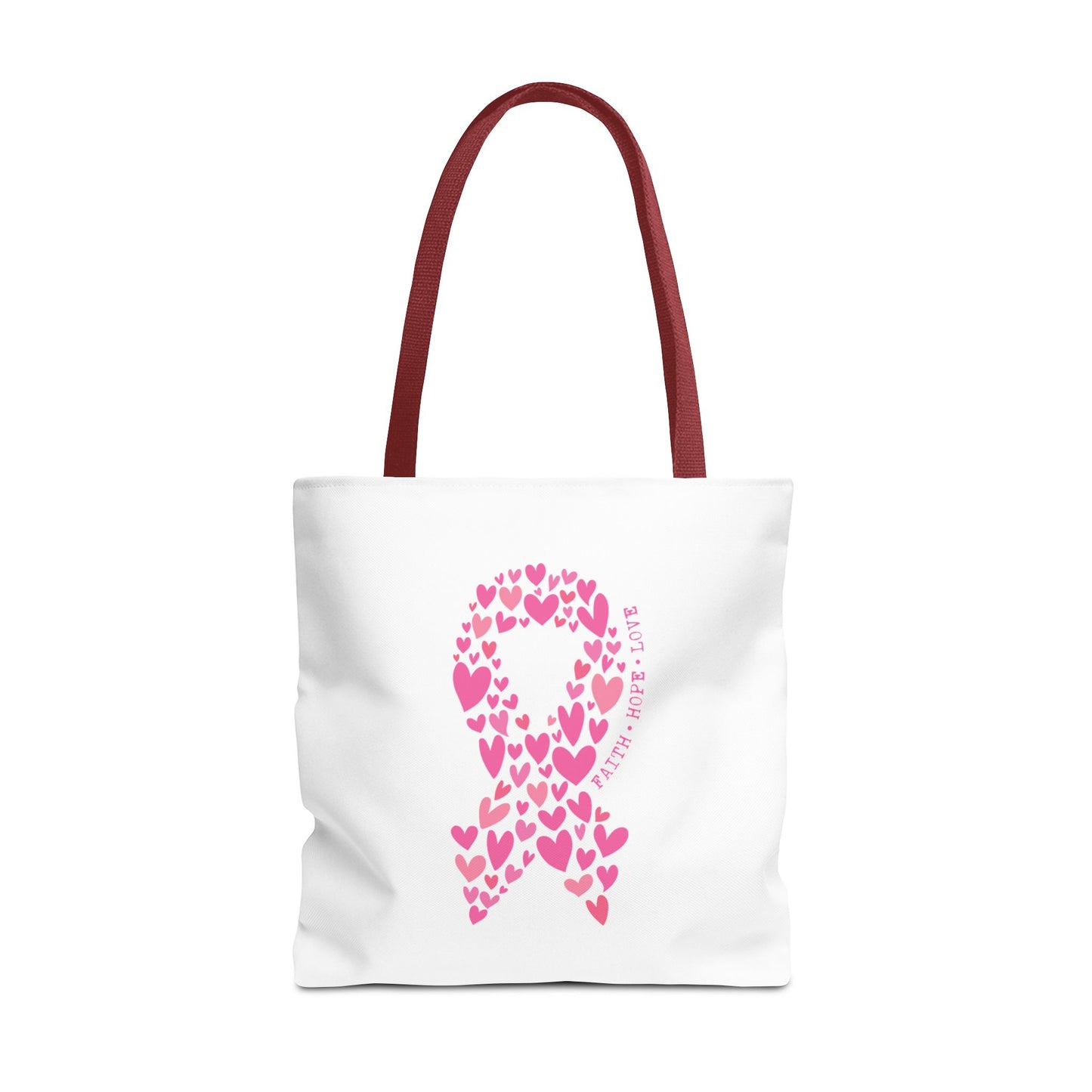 Faith*Hope*Love- Pink Ribbon-Tote Bag (AOP)