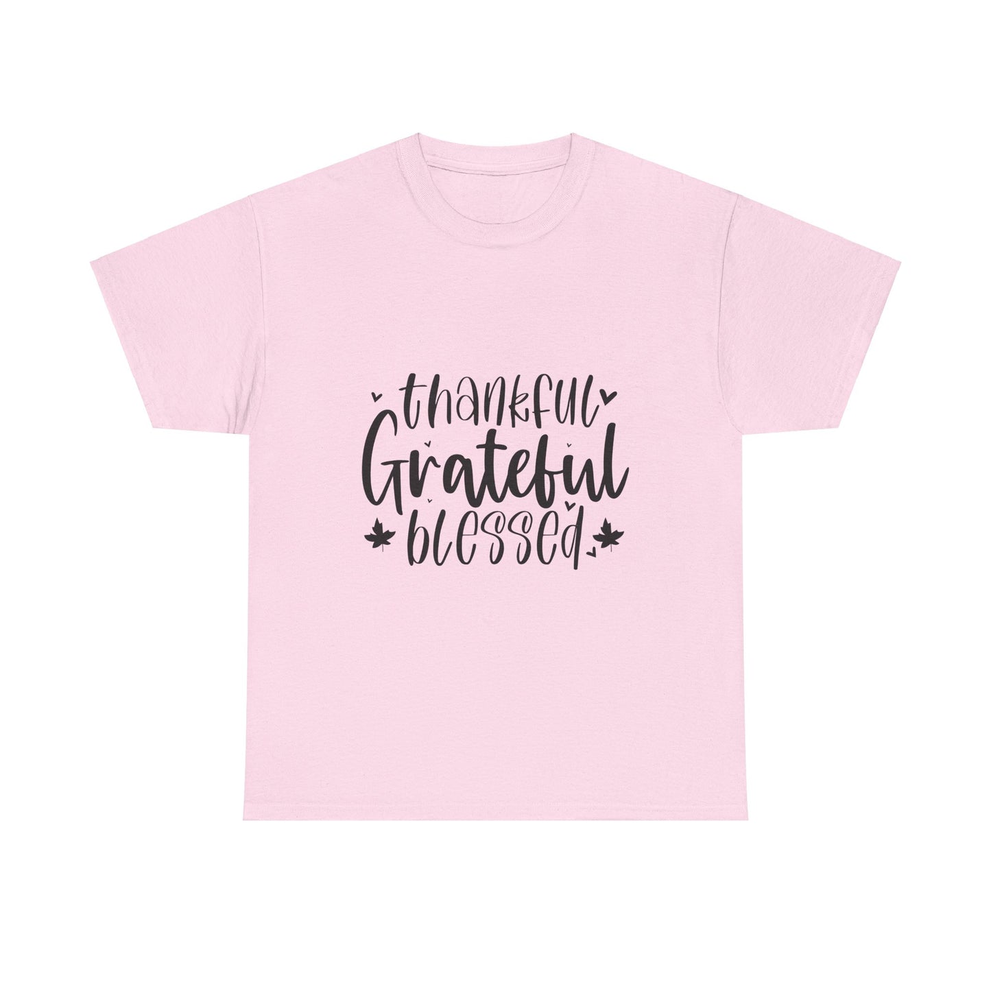 Thankful*Grateful*Blessed-Unisex Heavy Cotton Tee