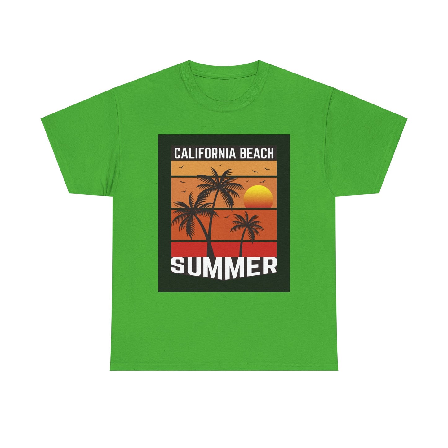 California Beach Summer-Unisex Heavy Cotton Tee