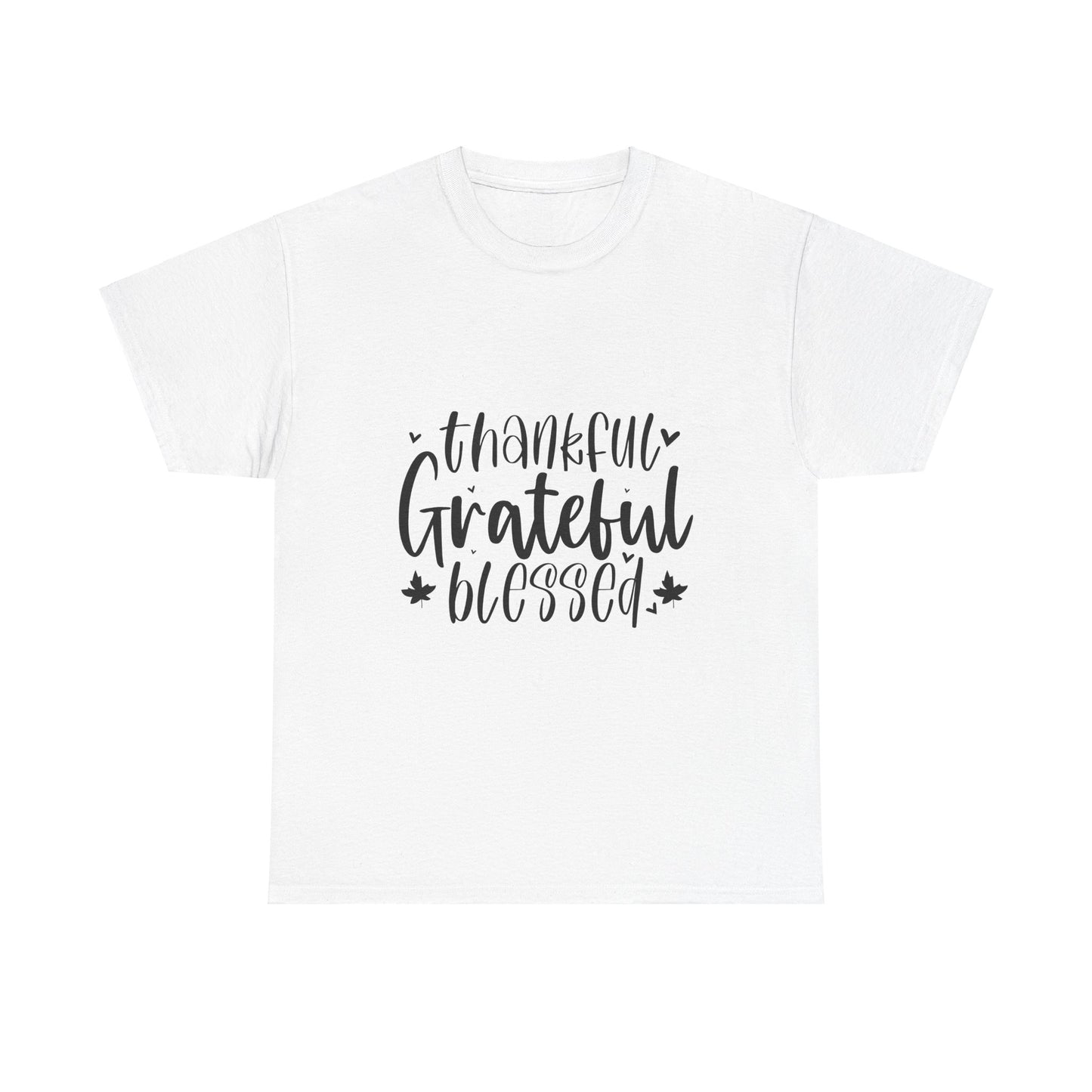 Thankful*Grateful*Blessed-Unisex Heavy Cotton Tee