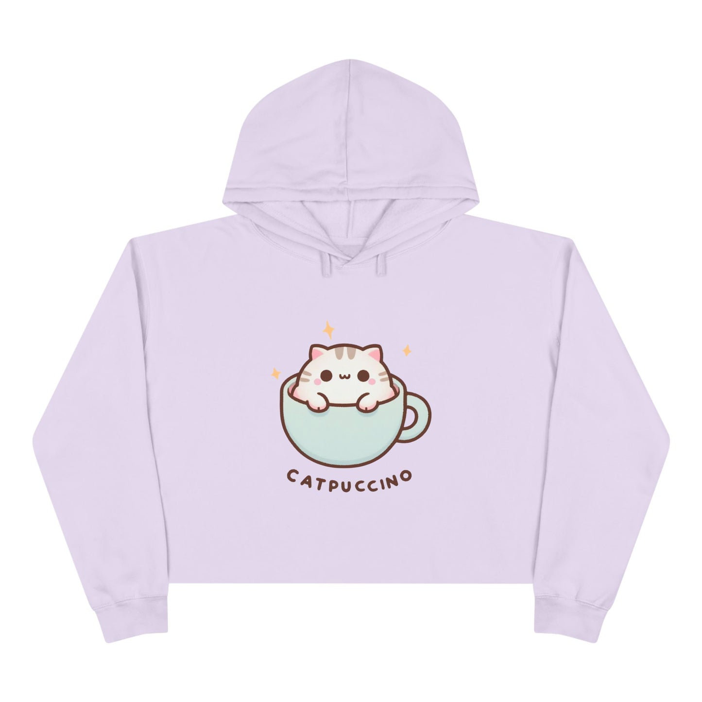 Catpuccino-Crop Hoodie